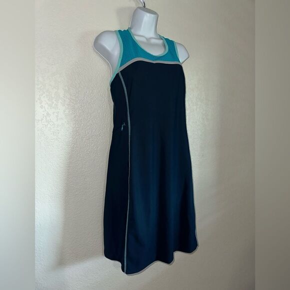 TITLE NINE T9 US S Navy Twisted Sister Racerback Active Sport Bra Dress‎ - Picture 3 of 7